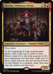 Florian, Voldaren Scion [Duskmourn: House of Horror Commander] | Card Merchant Takapuna