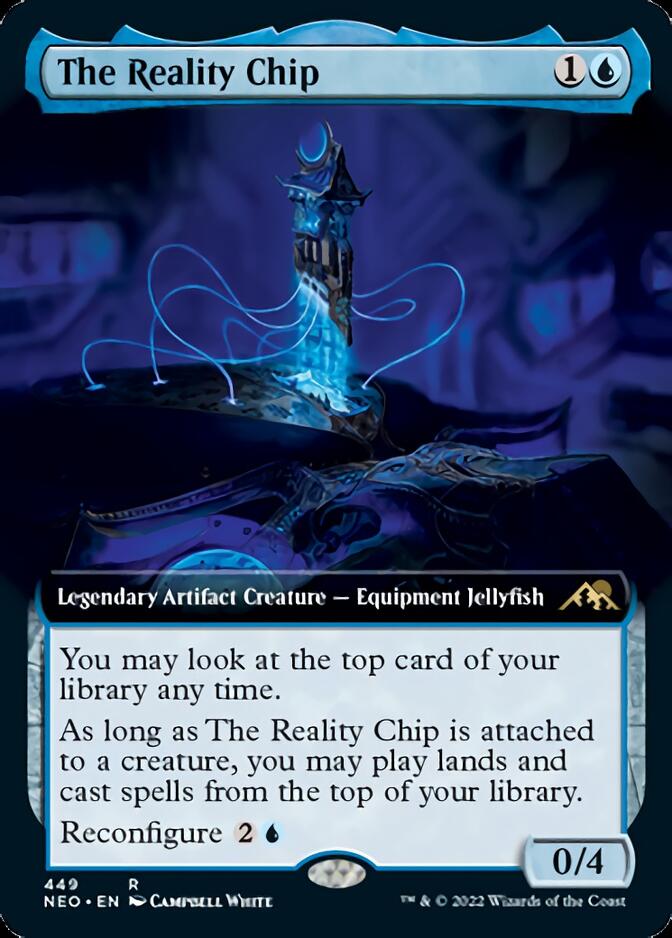 The Reality Chip (Extended Art) [Kamigawa: Neon Dynasty] | Card Merchant Takapuna