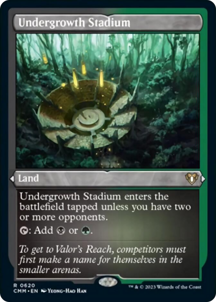 Undergrowth Stadium (Foil Etched) [Commander Masters] | Card Merchant Takapuna