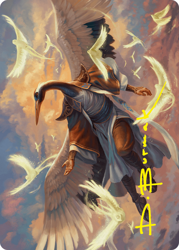 Kykar, Zephyr Awakener Art Card (16/54) (Gold-Stamped Signature) [Foundations Art Series] | Card Merchant Takapuna