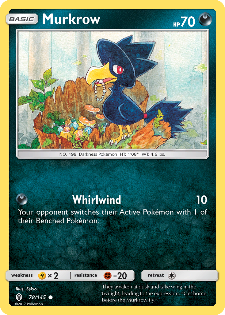 Murkrow (78/145) [Sun & Moon: Guardians Rising] | Card Merchant Takapuna