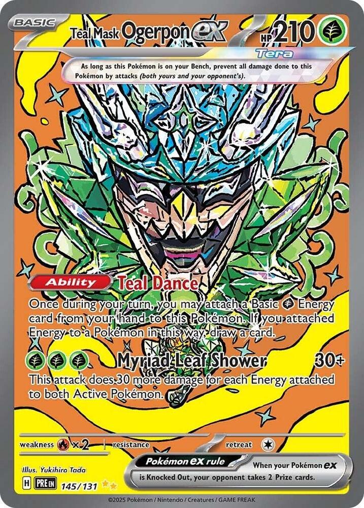 Teal Mask Ogerpon ex (145/131) [Scarlet & Violet: Prismatic Evolutions] | Card Merchant Takapuna