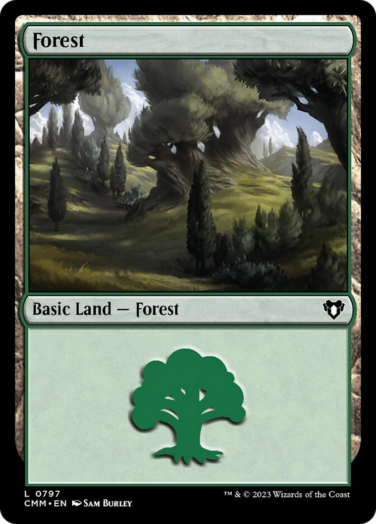 Forest (797) [Commander Masters] | Card Merchant Takapuna