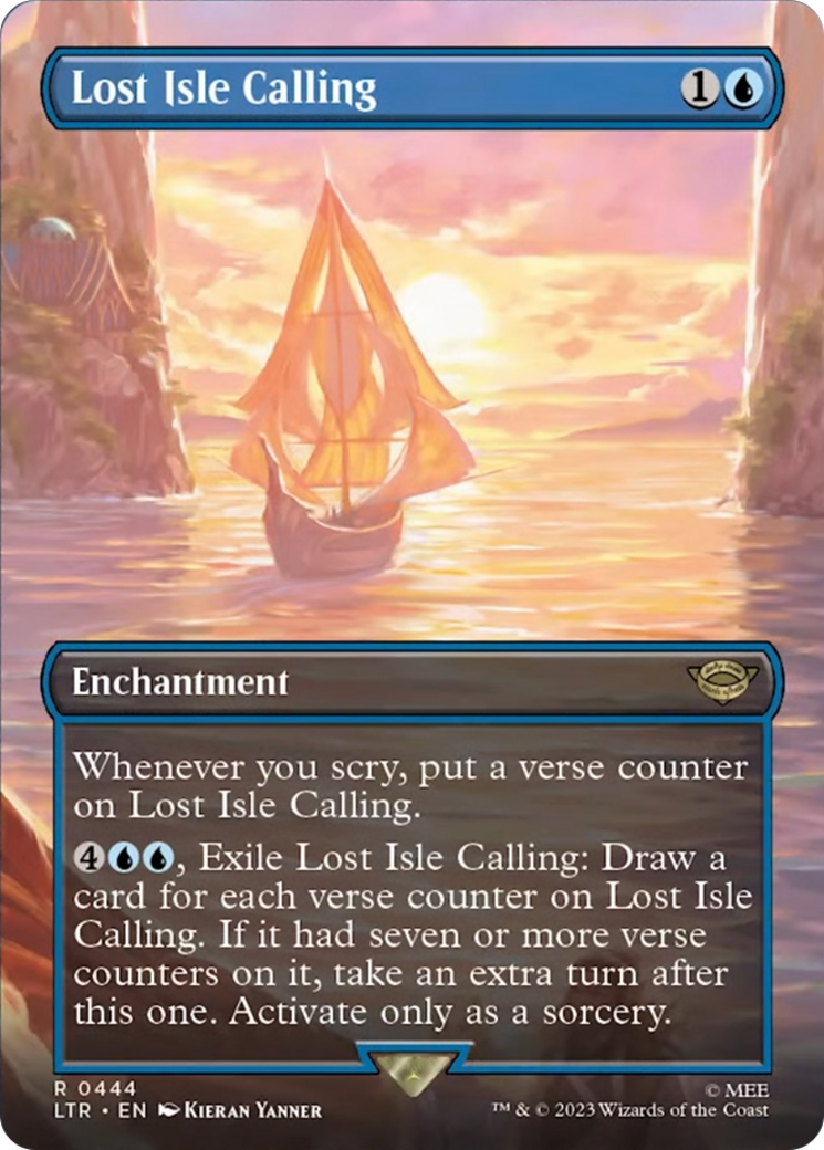 Lost Isle Calling (Borderless Alternate Art) [The Lord of the Rings: Tales of Middle-Earth] | Card Merchant Takapuna