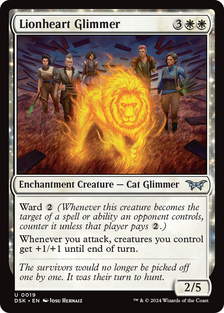 Lionheart Glimmer [Duskmourn: House of Horror] | Card Merchant Takapuna