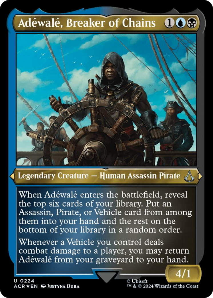 Adewale, Breaker of Chains (Foil Etched) [Assassin's Creed] | Card Merchant Takapuna
