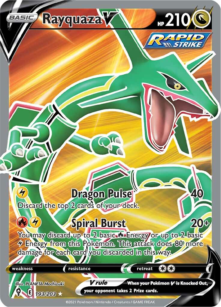 Rayquaza V (193/203) [Sword & Shield: Evolving Skies] | Card Merchant Takapuna