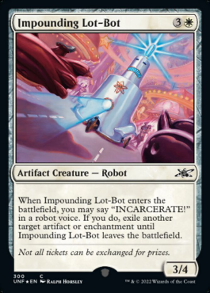 Impounding Lot-Bot (Galaxy Foil) [Unfinity] | Card Merchant Takapuna