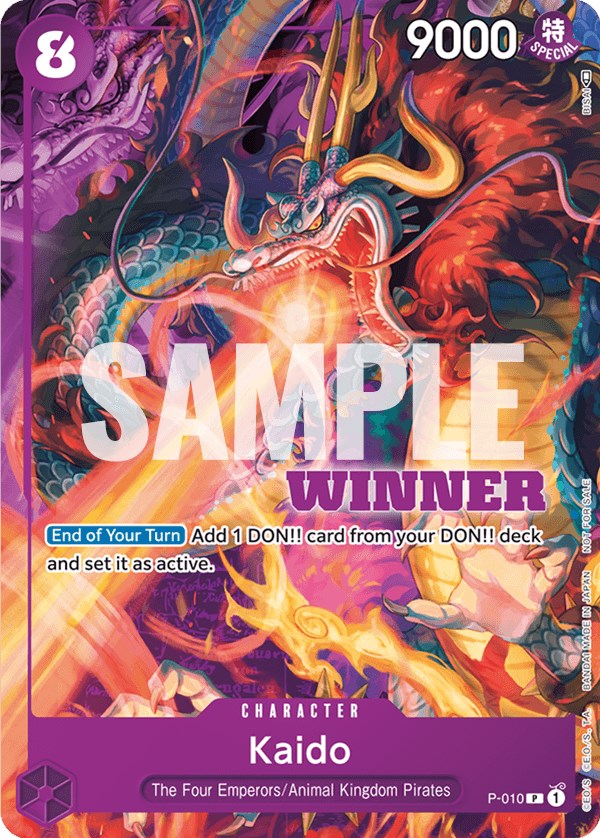 Kaido (P-010) (Winner Pack Vol. 1) [One Piece Promotion Cards] | Card Merchant Takapuna