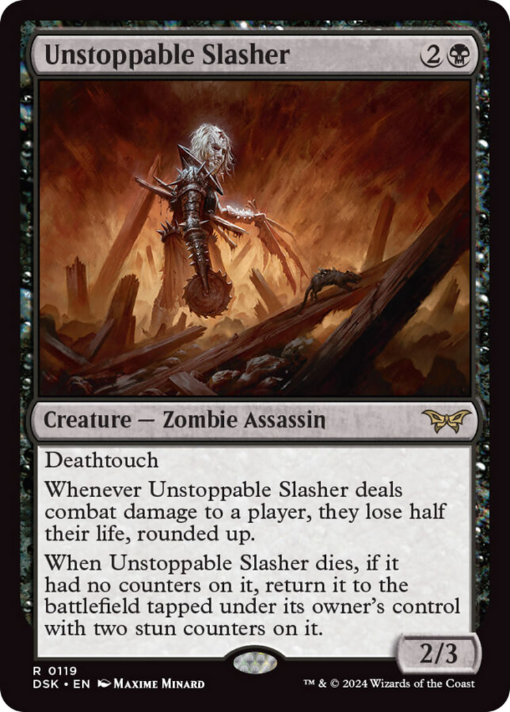 Unstoppable Slasher (0119) [Duskmourn: House of Horror] | Card Merchant Takapuna