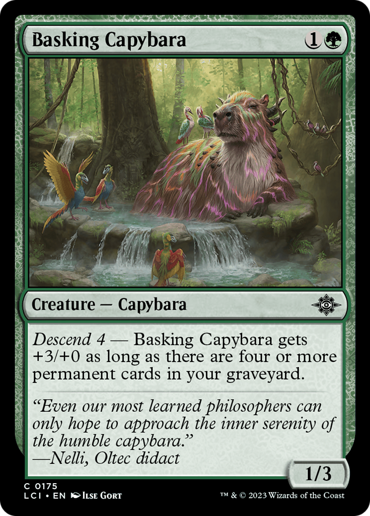 Basking Capybara [The Lost Caverns of Ixalan] | Card Merchant Takapuna