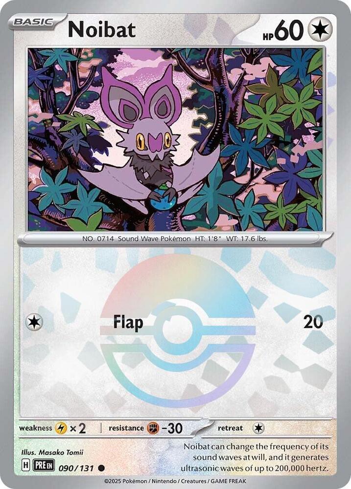 Noibat (090/131) (Poke Ball Pattern) [Scarlet & Violet: Prismatic Evolutions] | Card Merchant Takapuna