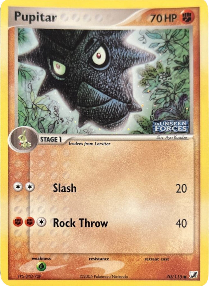 Pupitar (70/115) (Stamped) [EX: Unseen Forces] | Card Merchant Takapuna