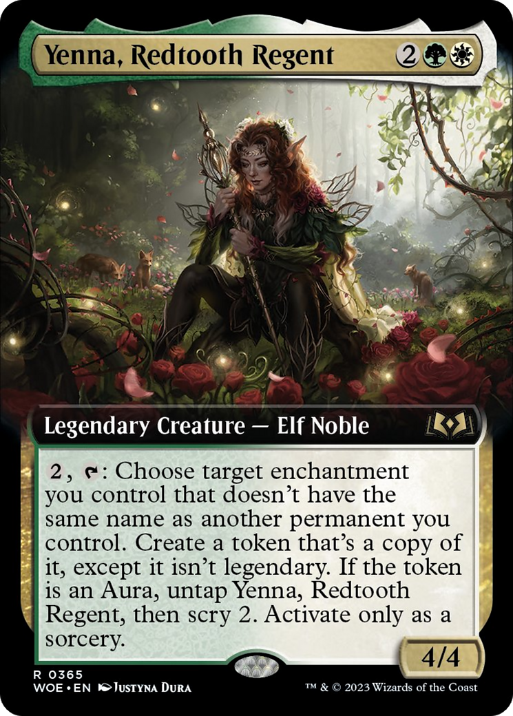 Yenna, Redtooth Regent (Extended Art) [Wilds of Eldraine] | Card Merchant Takapuna