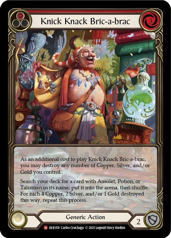 Knick Knack Bric-a-brac [EVR159] (Everfest)  1st Edition Extended Art Rainbow Foil | Card Merchant Takapuna