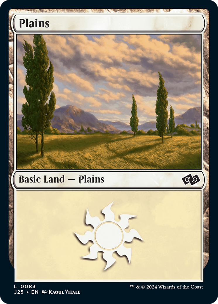 Plains (83) [Foundations Jumpstart] | Card Merchant Takapuna