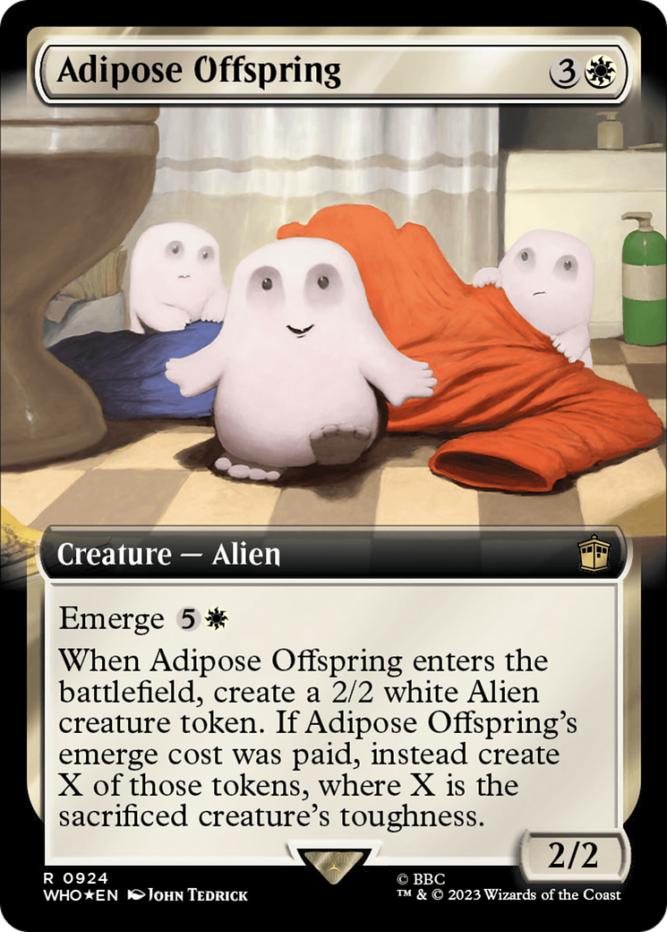 Adipose Offspring (Extended Art) (Surge Foil) [Doctor Who] | Card Merchant Takapuna