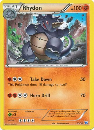 Rhydon (25/30) [XY: Trainer Kit 2 - Latios] | Card Merchant Takapuna