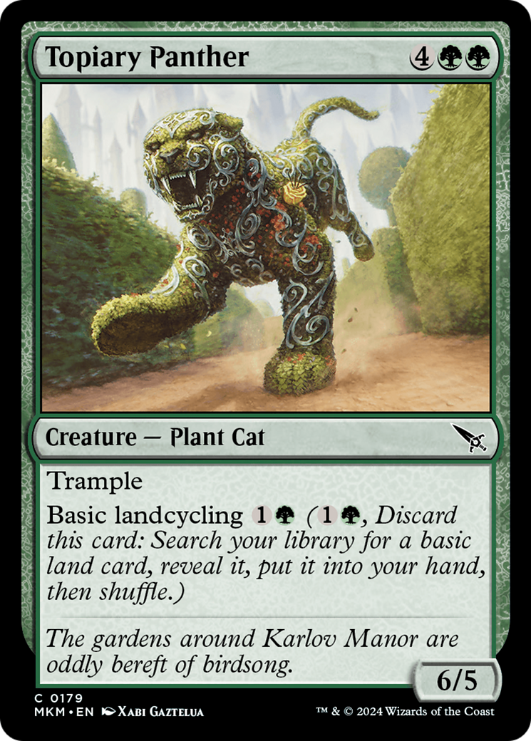 Topiary Panther [Murders at Karlov Manor] | Card Merchant Takapuna