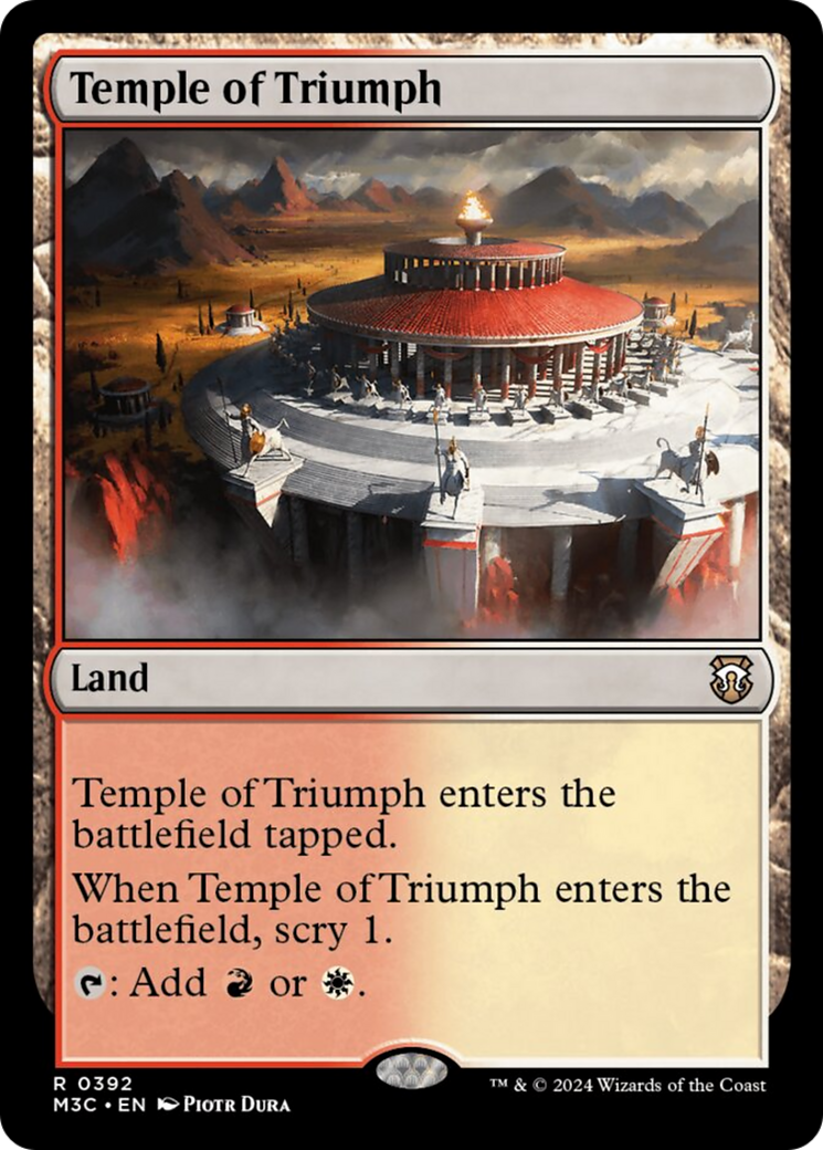 Temple of Triumph (Ripple Foil) [Modern Horizons 3 Commander] | Card Merchant Takapuna