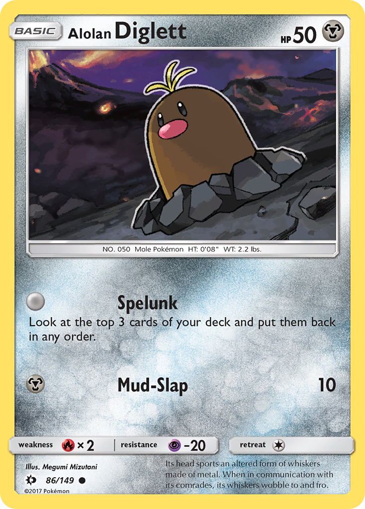 Alolan Diglett (86/149) [Sun & Moon: Base Set] | Card Merchant Takapuna