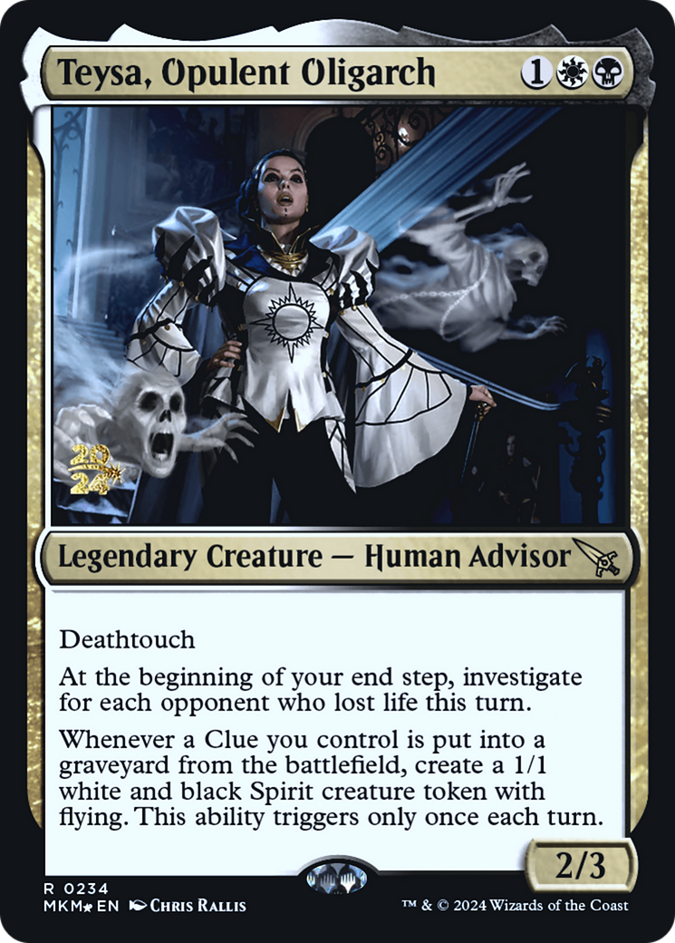 Teysa, Opulent Oligarch [Murders at Karlov Manor Prerelease Promos] | Card Merchant Takapuna