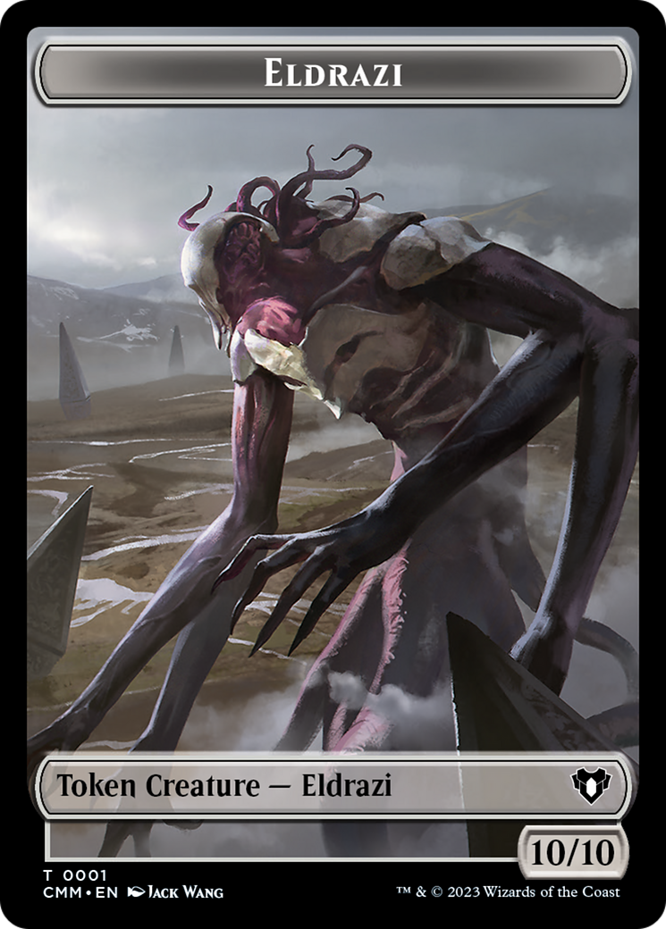 Eldrazi // Knight Double-Sided Token [Commander Masters Tokens] | Card Merchant Takapuna