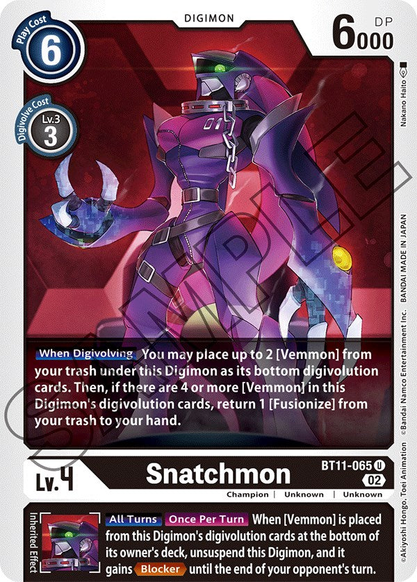 Snatchmon [BT11-065] [Dimensional Phase] | Card Merchant Takapuna