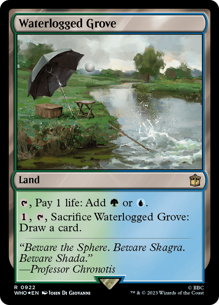 Waterlogged Grove (Surge Foil) [Doctor Who] | Card Merchant Takapuna