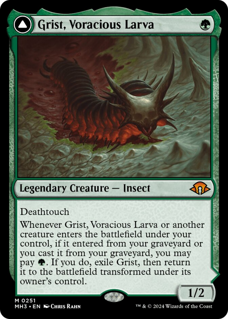 Grist, Voracious Larva // Grist, the Plague Swarm [Modern Horizons 3] | Card Merchant Takapuna