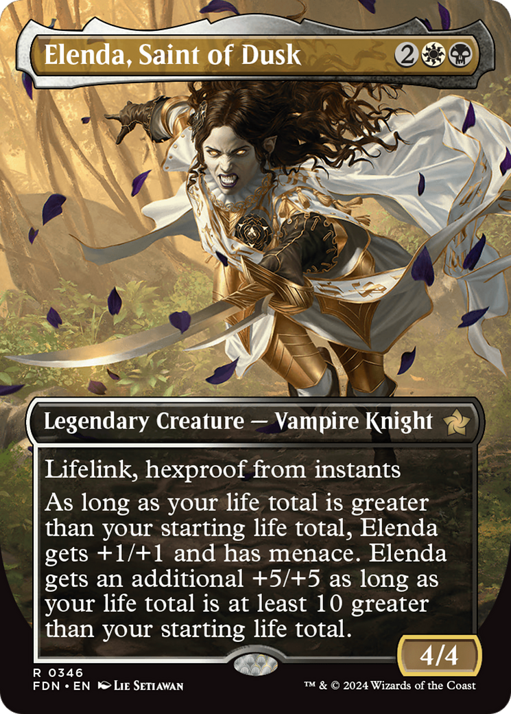 Elenda, Saint of Dusk (Borderless) [Foundations] | Card Merchant Takapuna