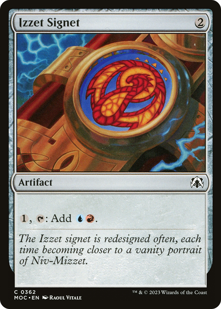 Izzet Signet [March of the Machine Commander] | Card Merchant Takapuna