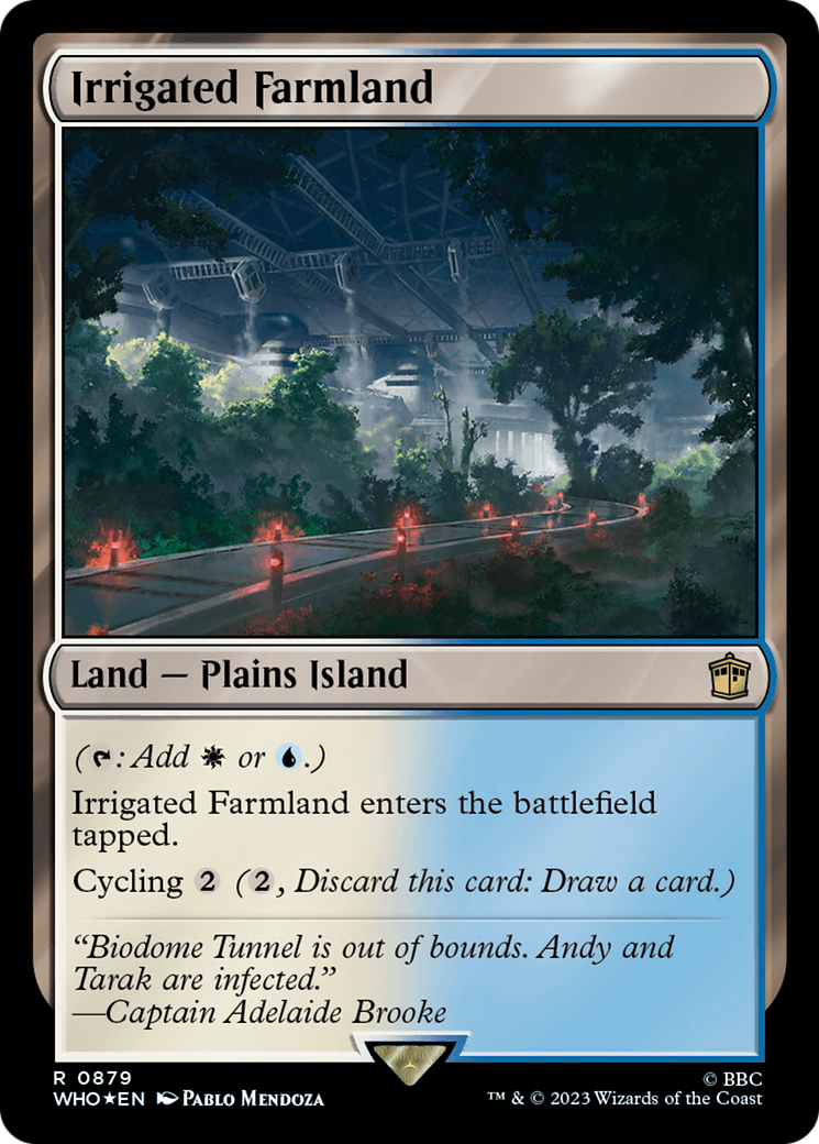 Irrigated Farmland (Surge Foil) [Doctor Who] | Card Merchant Takapuna