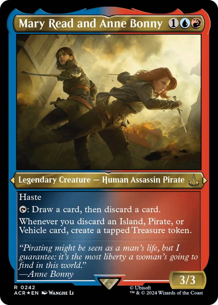 Mary Read and Anne Bonny (Foil Etched) [Assassin's Creed] | Card Merchant Takapuna