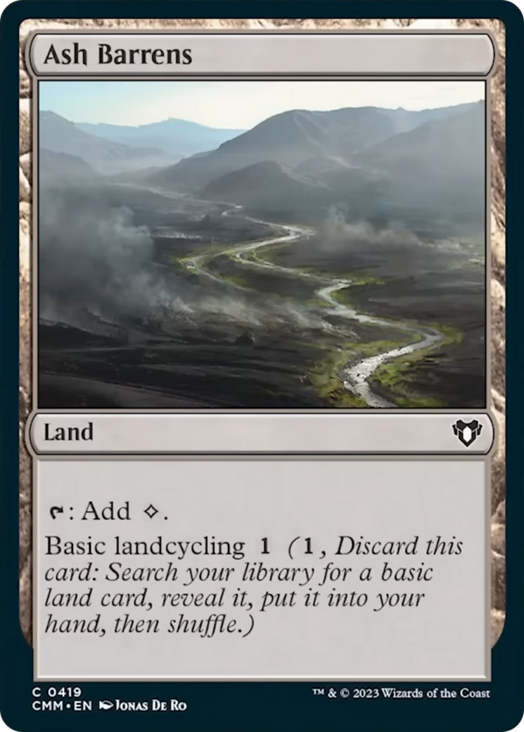 Ash Barrens [Commander Masters] | Card Merchant Takapuna