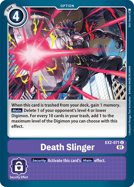 Death Slinger [EX2-071] [Digital Hazard] | Card Merchant Takapuna