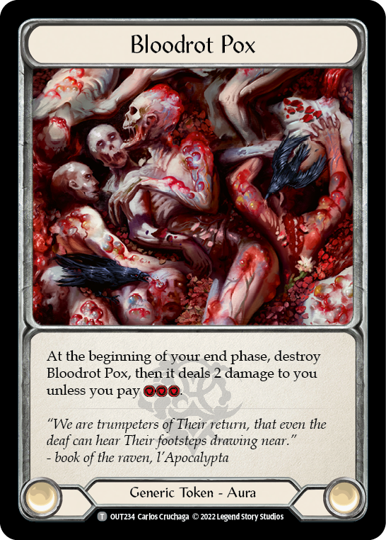 Bloodrot Pox [OUT234] (Outsiders) | Card Merchant Takapuna