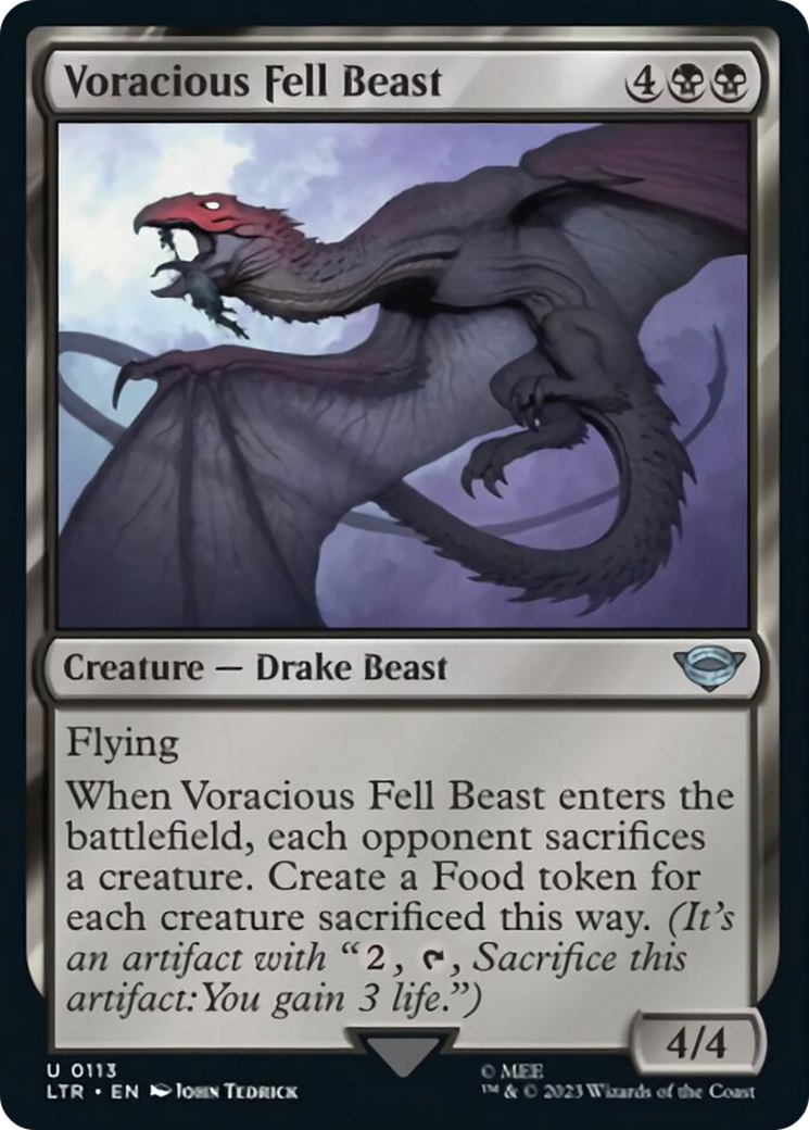 Voracious Fell Beast [The Lord of the Rings: Tales of Middle-Earth] | Card Merchant Takapuna