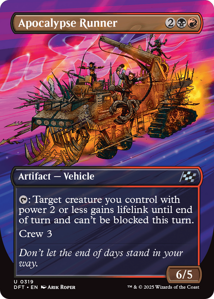 Apocalypse Runner (Borderless) [Aetherdrift] | Card Merchant Takapuna