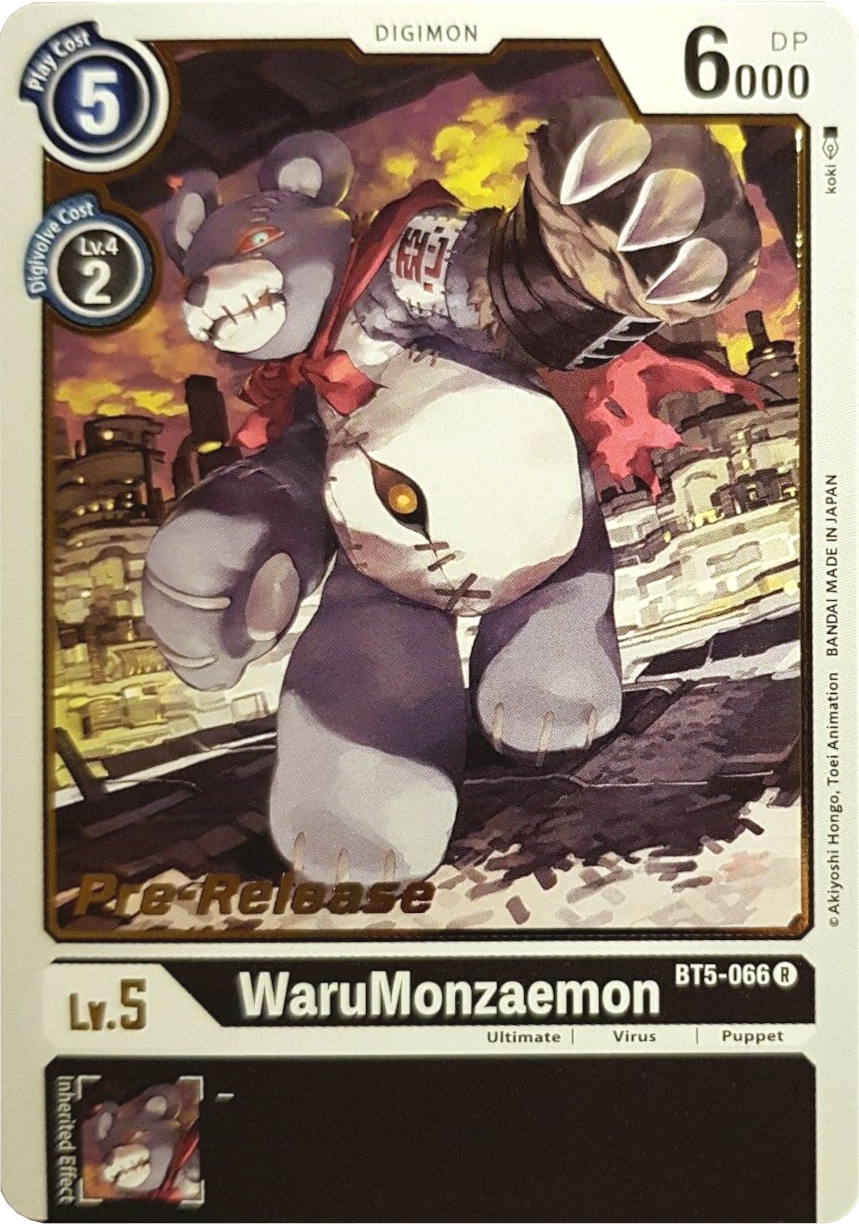 WaruMonzaemon [BT5-066] [Battle of Omni Pre-Release Promos] | Card Merchant Takapuna