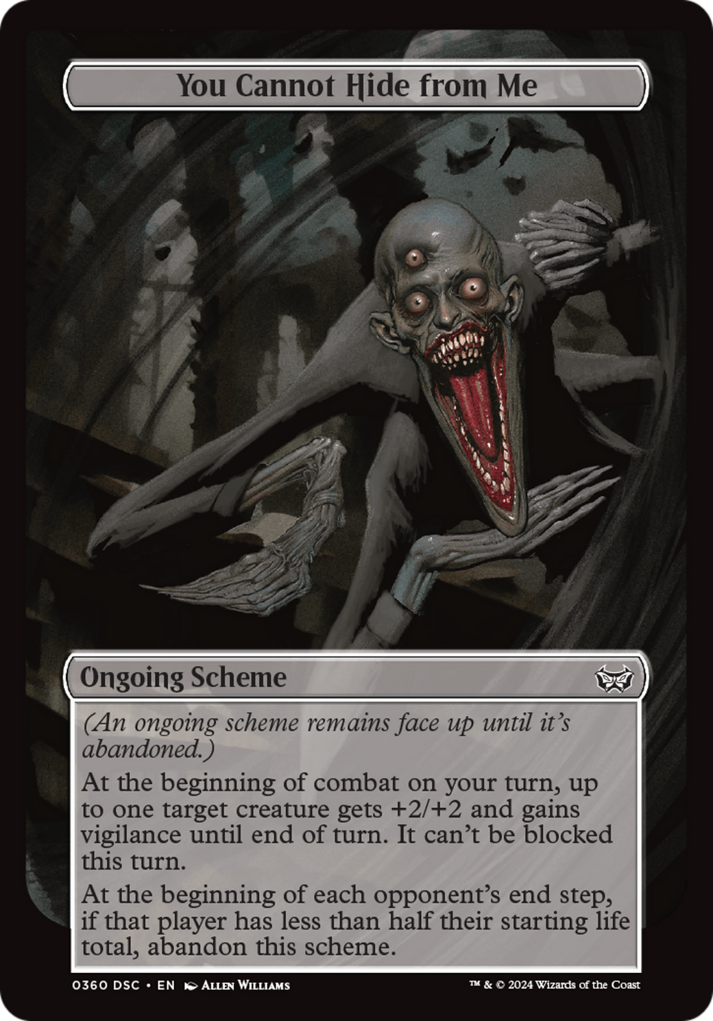 You Cannot Hide from Me (Full Art) [Duskmourn: House of Horror Commander] | Card Merchant Takapuna