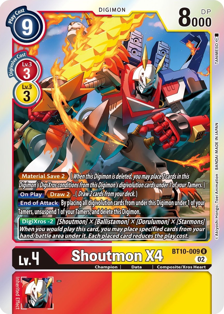 Shoutmon X4 [BT10-009] [Xros Encounter] | Card Merchant Takapuna