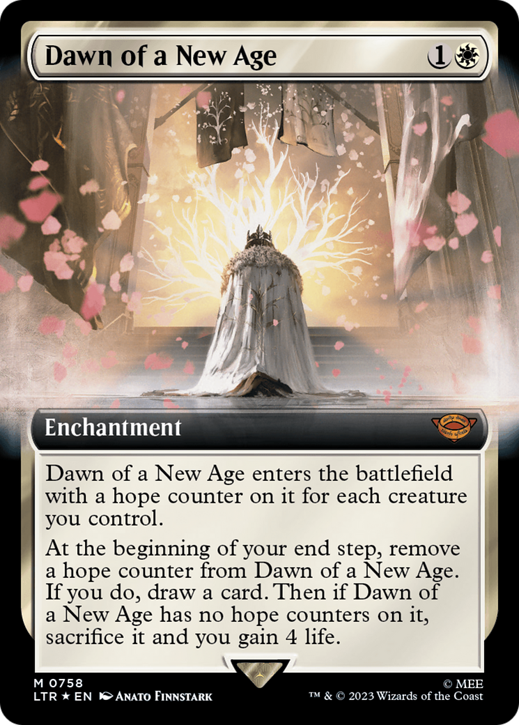 Dawn of a New Age (Extended Art) (Surge Foil) [The Lord of the Rings: Tales of Middle-Earth] | Card Merchant Takapuna