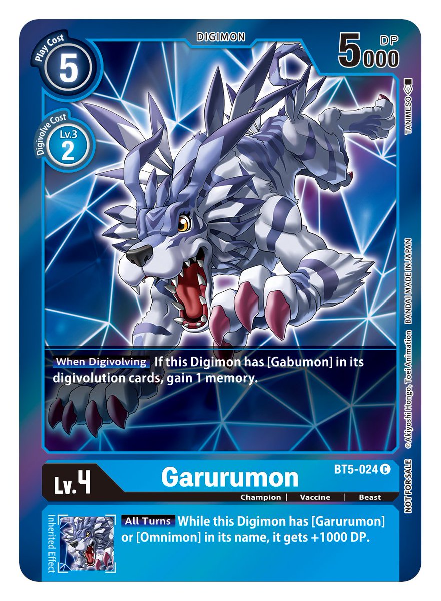 Garurumon [BT5-024] (Event Pack 2) [Battle of Omni] | Card Merchant Takapuna