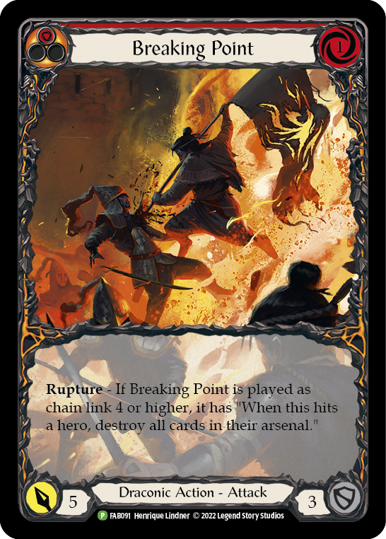 Breaking Point (Extended Art) [FAB091] (Promo)  Rainbow Foil | Card Merchant Takapuna