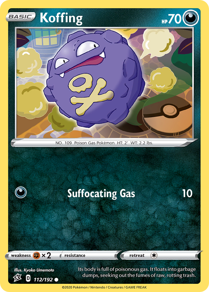 Koffing (112/192) [Sword & Shield: Rebel Clash] | Card Merchant Takapuna