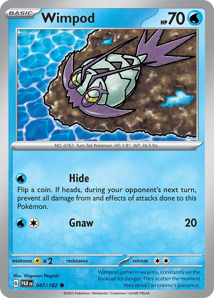 Wimpod (047/182) [Scarlet & Violet: Paradox Rift] | Card Merchant Takapuna