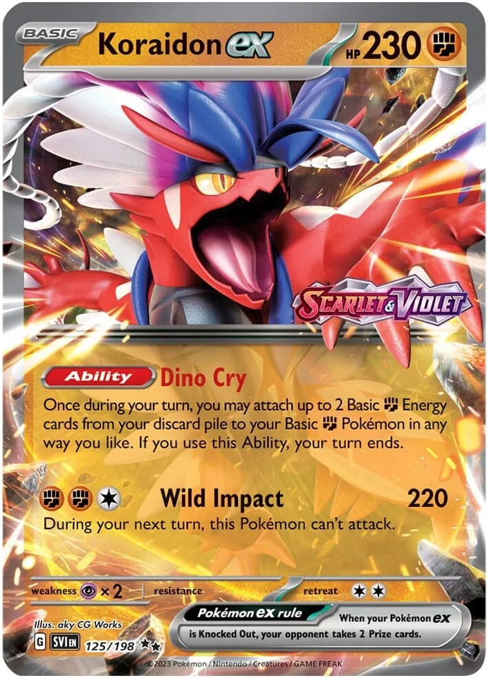 Koraidon ex (125/198) (Stamped) [Scarlet & Violet: Base Set] | Card Merchant Takapuna