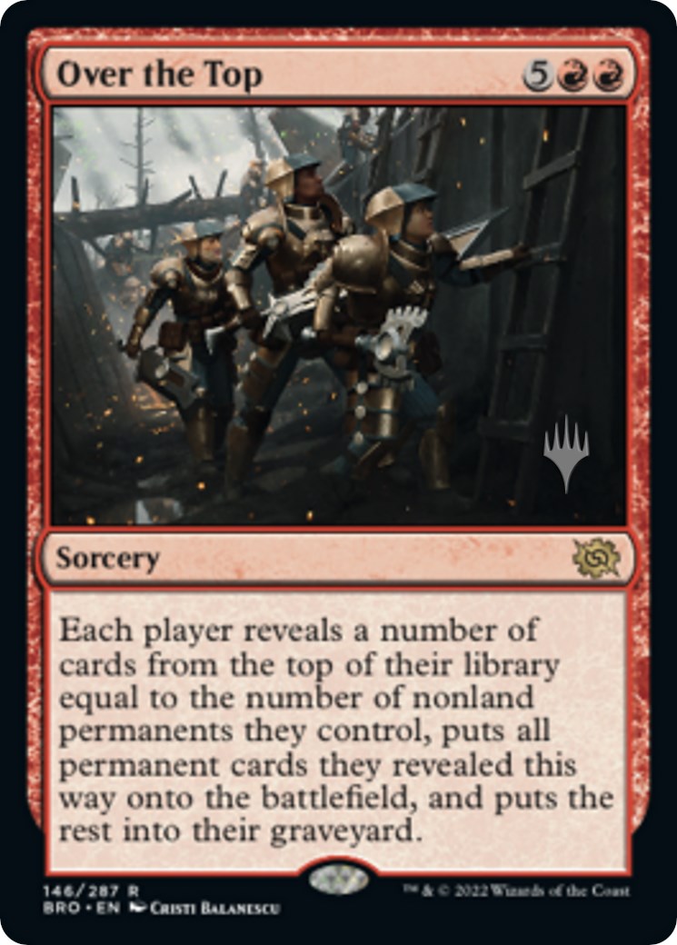 Over the Top (Promo Pack) [The Brothers' War Promos] | Card Merchant Takapuna