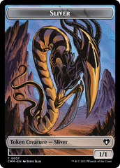 Copy (54) // Sliver Double-Sided Token [Commander Masters Tokens] | Card Merchant Takapuna